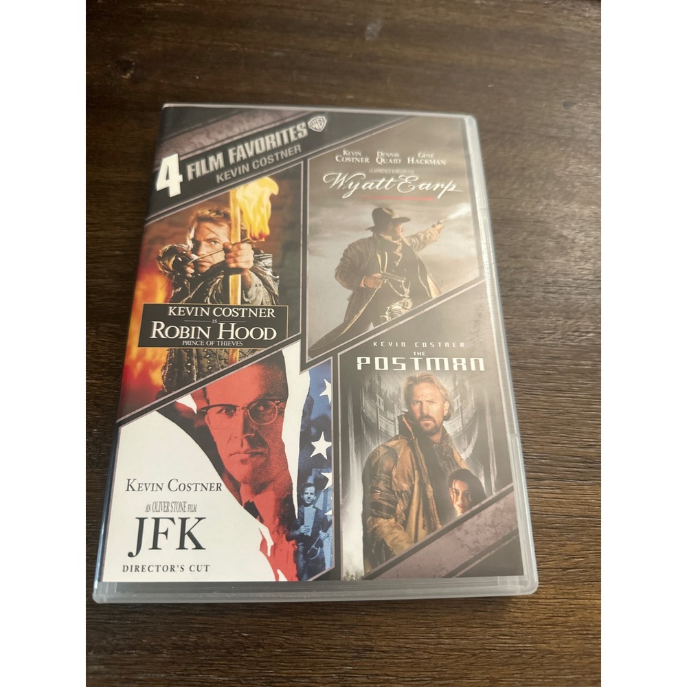 Kevin Costner 4 Film Favorites‎ DVD Wyatt Earp Robin Hood The Postman JFK Set